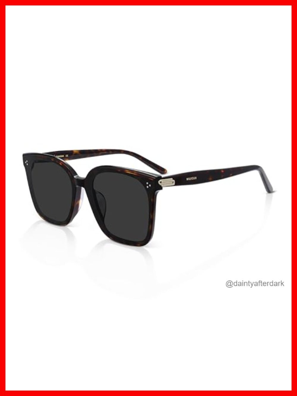 Oversized Square Polarized Sunglasses UV400 Anti-Oil Coating Wraparound